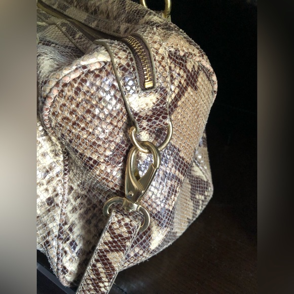 Cynthia Rowley Snakeskin Leather Satchel - Picture 10 of 15